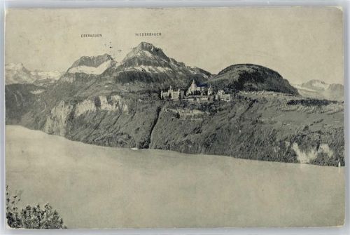 6377 Seelisberg Treib - Grand Hotel Sonnenberg, Kurhaus, Niederbauen, Oberbauen