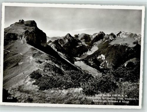 9050 Appenzell Meistersrüte - Hoher Kasten Säntisersee Spitzmeilen Tödi Staubern Kreuzberge Altmann Säntis