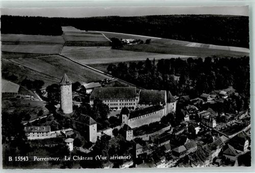 2900 Porrentruy Pruntrut - Le Chateau vue aerienne Flugaufnahme