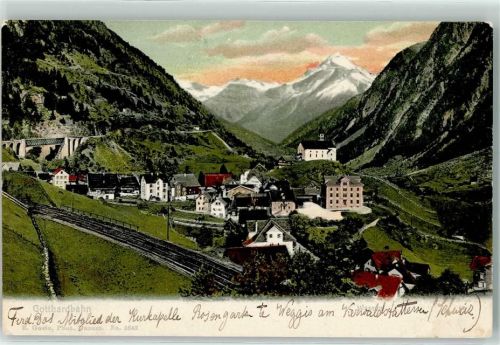 6484 Wassen UR 1908 - Gotthardbahn Kirchlein