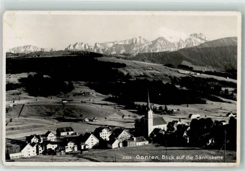 9108 Gonten Gebrauchsspuren Säntis Feldpost Infant Div 7