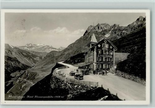 Klausen - Klausenstrasse Hotel Klausenpasshöhe Oldtimer