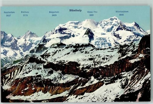 Blümlisalp - Gspaltenhorn Breithorn Morgenhorn Weisse Frau