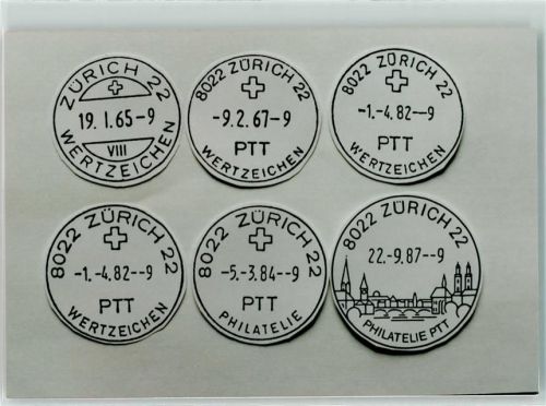 Zürich Zürcher Wertzeichen Philatelie PTT Phila Schweiz Ganzsache