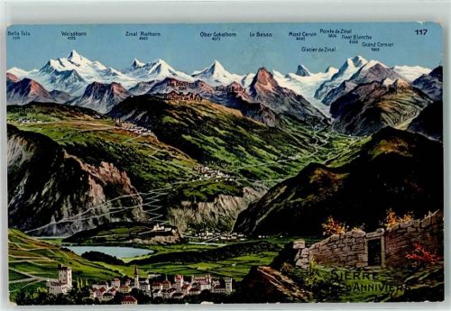 3960 Sierre - Vogelschau