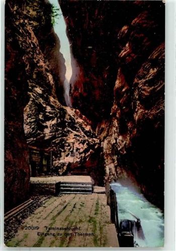 7310 Bad Ragaz - Taminaschlucht Eingang Thermen