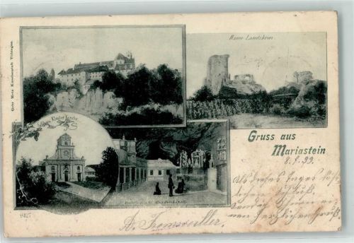 4115 Mariastein 1899 - Ruine Landskron Klosterkirche