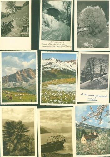 Lot mit 33 AK Schweizer Heimatbilder Fotograf Mischol Sammlung Schweiz Posten 21 bis 100 AK