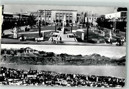 1000 Lausanne Losanna Foto AK Nationalausstellung 1962