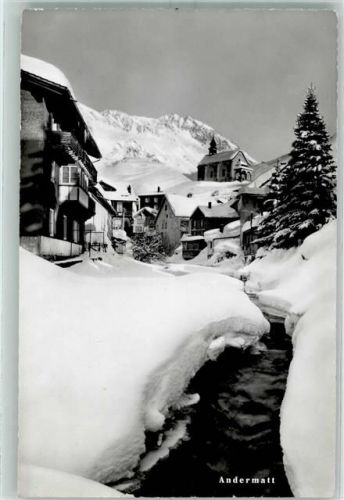 6490 Andermatt - Winter Kirche