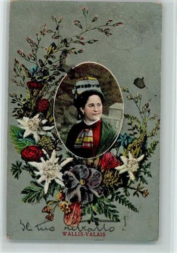 Saas-Fee Tracht Schweiz 1907