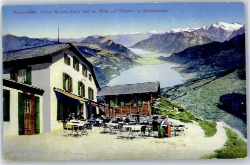 Niesen - Niesenbahn, Hotel Niesen-Kulm, Thunersee, Brienzersee