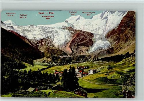 3906 Saas-Fee - Allalinhorn Feejoch Alphubel Mischabeljoch