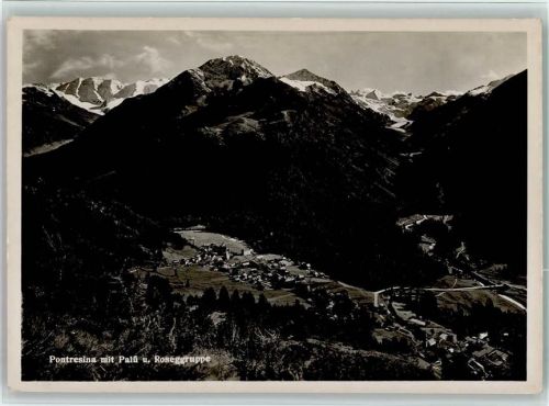 7504 Pontresina - Pontresina mit Palü und Roseggruppe