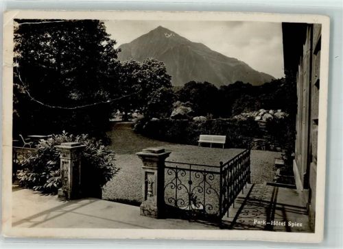 3700 Spiez Gebrauchsspuren Park Hotel Garten