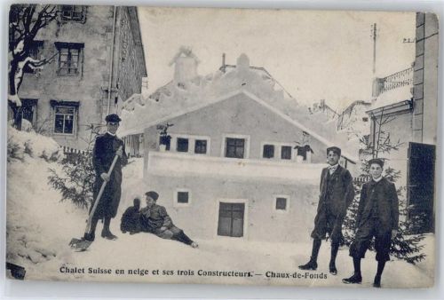 2300 La Chaux-de-Fonds - Haus aus Schnee