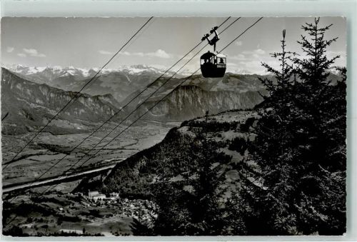 7310 Bad Ragaz - Bergbahn Bad Ragaz-Piz Sol Blick ins Bündnerland