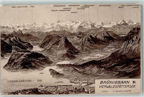 6440 Vierwaldstättersee - Brünigbahn AK