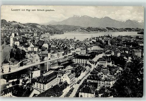 6000 Luzern Lucerne 1911 - Rigi vom Gütsch fotografiert
