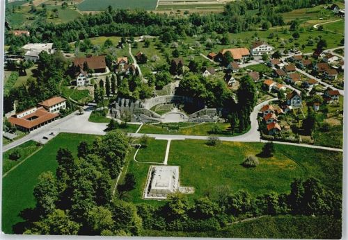 4302 Augst BL - Gasthaus Römerhof , Fliegeraufnahme