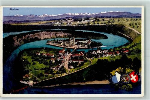 8462 Rheinau Künstlerkarte sign. E. Matter