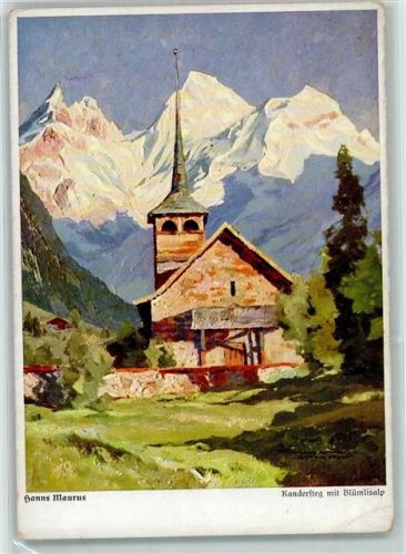 3718 Kandersteg Gebrauchsspuren Blüemlisalp Hanns Maurus