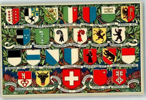 Wappen Übersicht Schweiz Motiv Schweiz