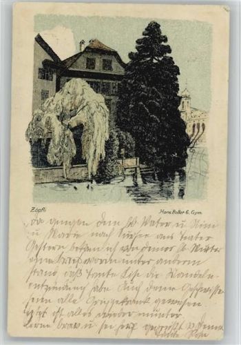 6000 Luzern Künstlerkarte 6. Gymnasium Hans Boller