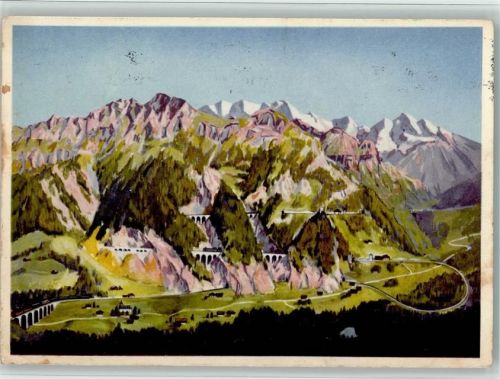 8000 Zürich 1939 - Modell-Anlage der Loetschbergbahn im Belvoirpark Landesausstellung 1939