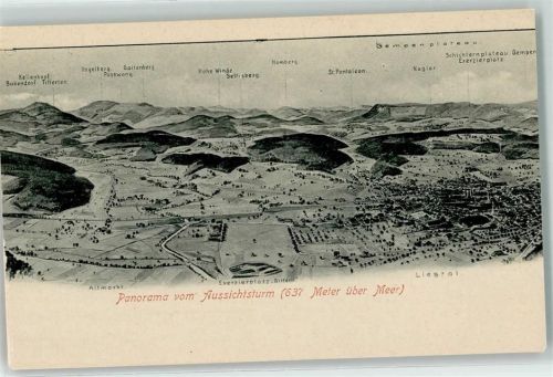 4410 Liestal - Panorama vom Aussichtsturm
