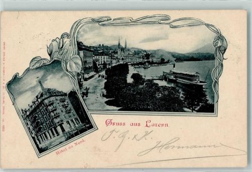 6000 Luzern Lucerne 1901 - Hotel du Nord