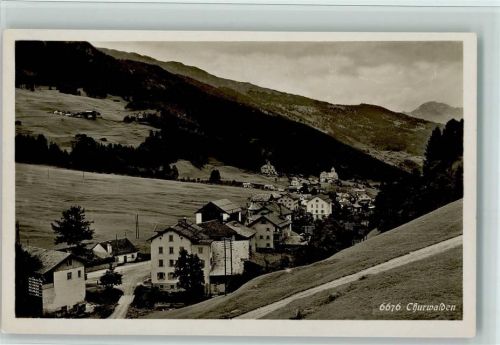 7075 Churwalden 1926 Foto AK Verlag Frei & Co 6676 - Teilansicht AK