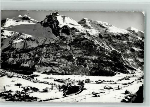 3718 Kandersteg - mit Doldenhörner Fisistöcke und Altels Winter