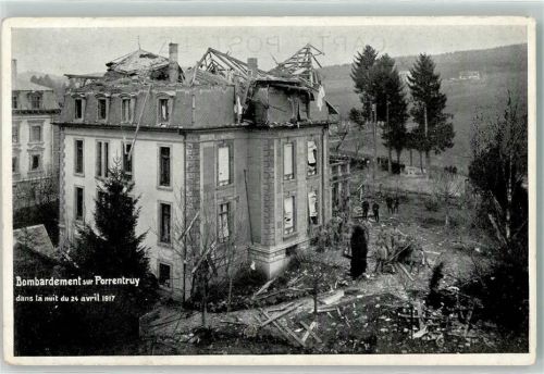 2900 Porrentruy Pruntrut - Bombardement 24. April 1917 Trümmer