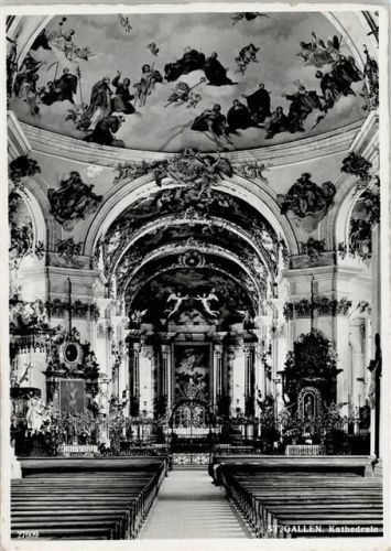St. Gallen - Kathedrale Innenaufnahme