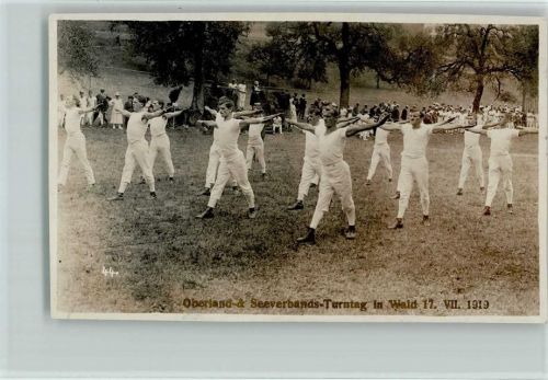 8636 Wald ZH 1919 Foto AK Nr. 44 - Oberland & Seeverbands-Turntag in Wald 1919 AK