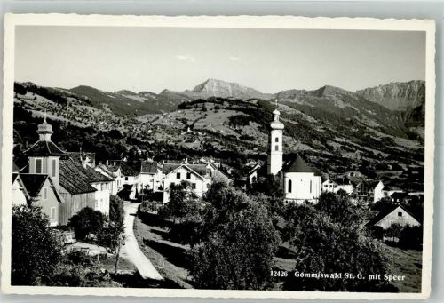 8737 Gommiswald 1962 Foto AK Kirche