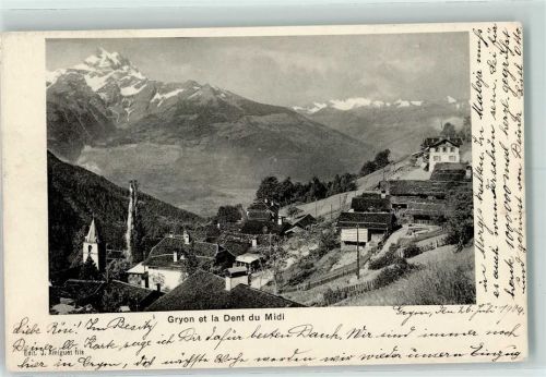 1882 Gryon 1904 - et la Dent du Midi