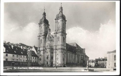 um 1930/40 - St. Gallen: Kathedrale,Hans Groß