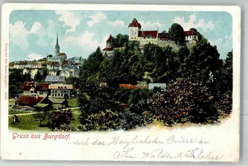 3400 Burgdorf Berthoud 1907 Foto AK Burg