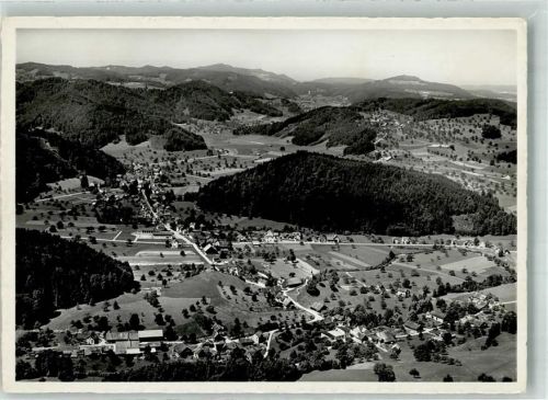 8374 Oberwangen TG 1960 Foto AK Fliegeraufnahme Dussnang