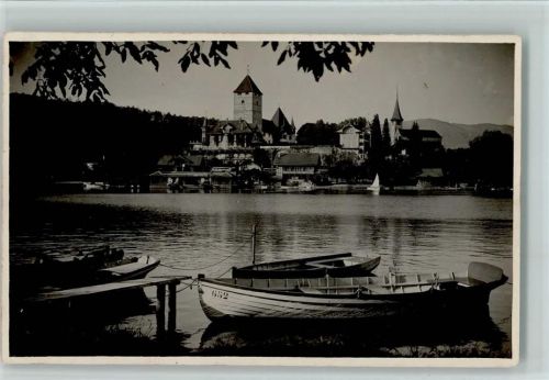 3700 Spiez - Seeufer mit Ruderbooten