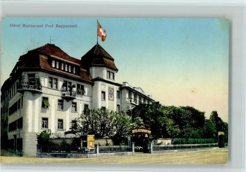 8640 Rapperswil SG Foto AK Hotel Restaurant Post