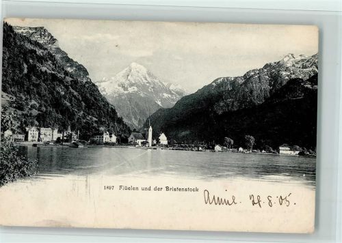 6454 Flüelen 1905 - und der Bristenstock