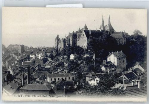 2000 Neuchâtel Neuenburg - Schloss Panorama AKU1