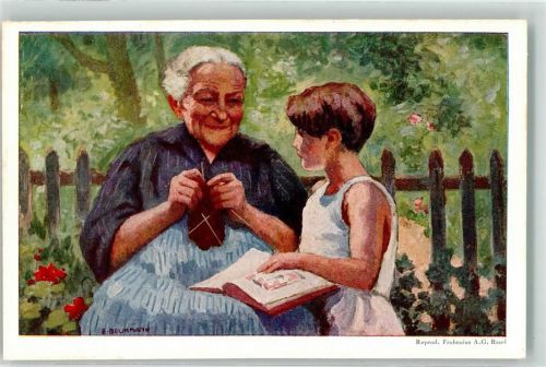 Flugpost Bundesfeier 1928 für das Alter sign. E. Beurmann Bundesfeier Ganzsachen Schweiz Künstlerkarte