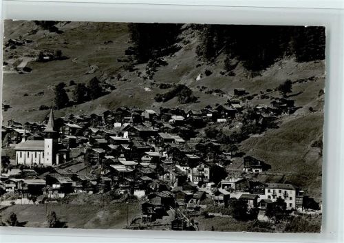 3961 Ayer Mottec 1939 - Teilansicht mit Kirche, Verlag Adelboden Nr. 11803, gute Erhaltung AK.