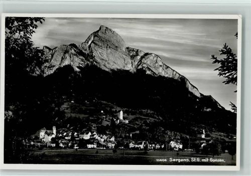 7320 Sargans - mit Gonzen Feldpost