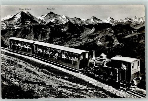 Brienz-Rothornbahn - Brienzer Rothornbahn Blick auf Berner Hochalpen