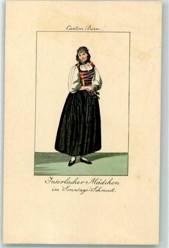 3800 Interlaken - Frau in Sonntagstracht